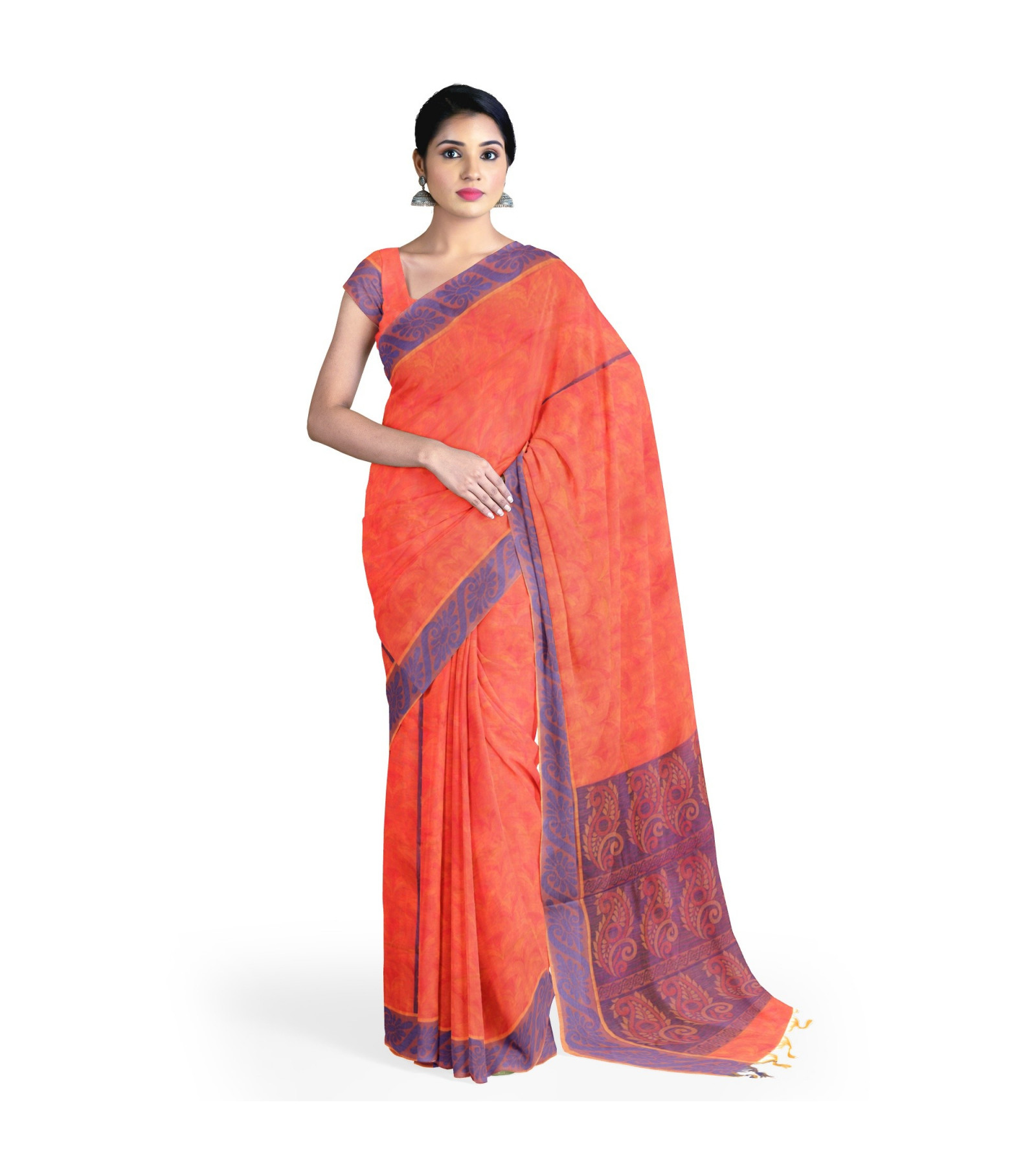 Exclusive Kovai cotton Kora Saree 